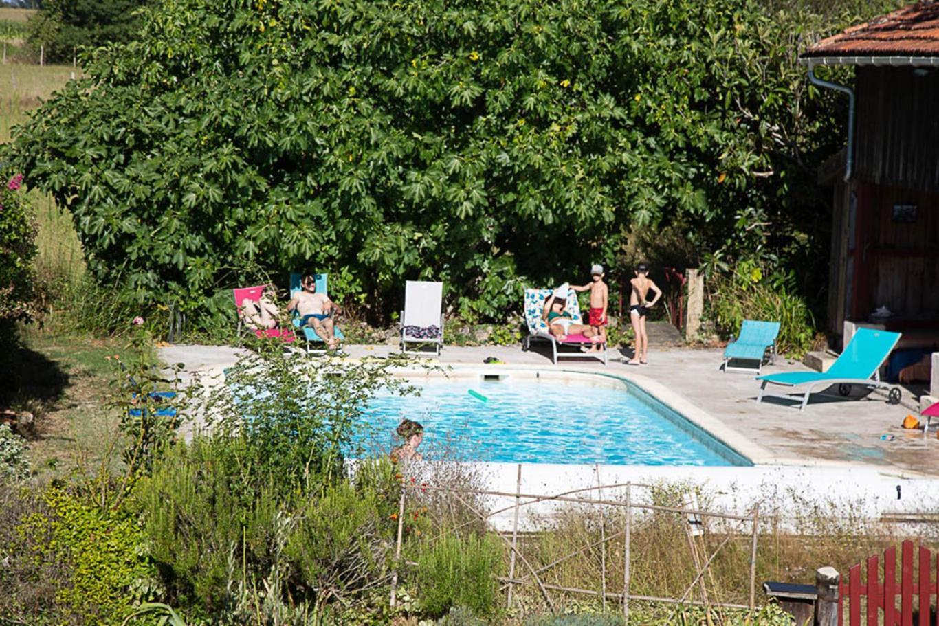 Hotel La Roulotte Pondaurat Esterno foto